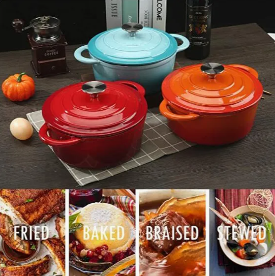 2.7L Cast Iron Casserole/Cast Iron Cookware
