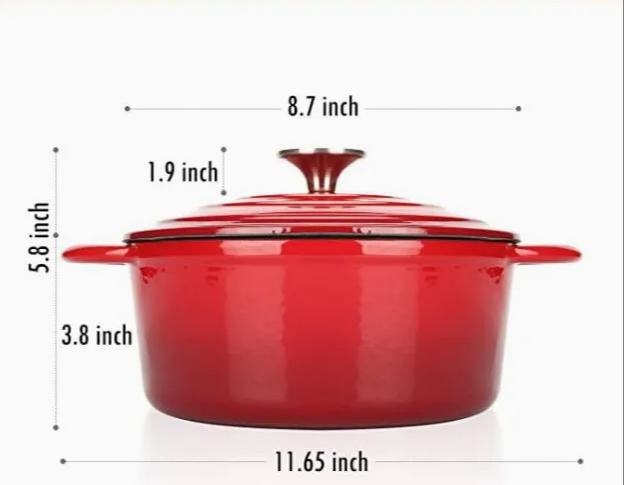 2.7L Cast Iron Casserole/Cast Iron Cookware