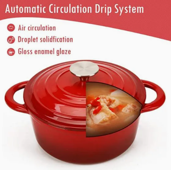 2.7L Cast Iron Casserole/Cast Iron Cookware